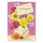 Custom Message Floral Vintage Any Occasion Cards