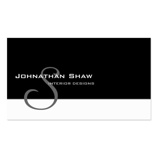 Custom Monogram 5 Business Card Templates