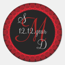 Custom Monogram label Stickers