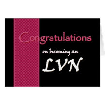 CUSTOM NAME Congratulations - LVN Card
