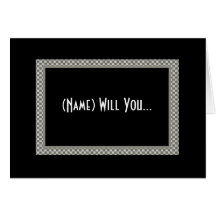 CUSTOM NAME Page Boy Invitation Greeting Card