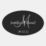 Custom Personalised Monogram Wine Labels stickers