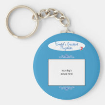 Custom Photo! Worlds Greatest Pugalier Key Chains