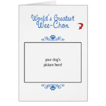 Custom Photo! Worlds Greatest Wee-Chon Cards