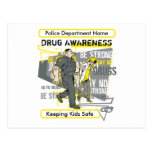 Custom Police Drug Awareness Postcards