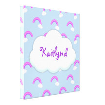 Custom Purple Rainbow Canvas Prints