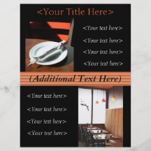 Custom Restaurant Advertisement / Menu Flyer
