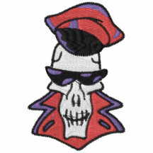 Custom Skull Embroidered Shirt