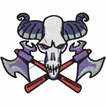 Custom Skull Embroidered Shirt