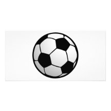 Custom SoccerBall for soccer Teams and Soccer Fans Photo Cards