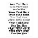 Custom Text. Fonts Postcard no. 22. Your Text Here