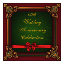 Custom Wedding Anniversary Party Invitation