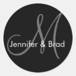 Custom Wedding Monogram Sticker