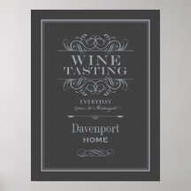 Custom Wine Tasting Art Print - Home Decor