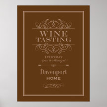 Custom Wine Tasting Art Print - Home Decor