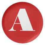 Customisable "A" Dinner Plate