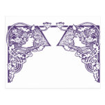 Customisable Art Nouveau Ladies Postcard