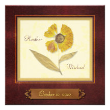 Customisable Autumn Wedding Invitation
