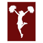 Customisable Background Cheerleader Cheerleading Invite