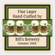 Customisable Beer Labels Stickers