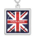 Customisable British Flag Name Necklaces