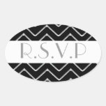 Customisable Chevron Metallic/Silver Sticker