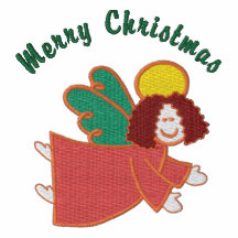 Customisable Christmas Angel Emb. Tees, Sweats
