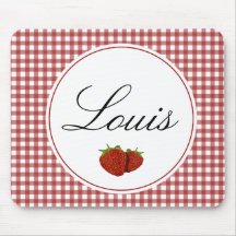 Customisable Cute Strawberry Mouse Mat