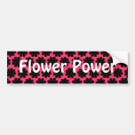 Customisable Flower Power Bumper Stickers