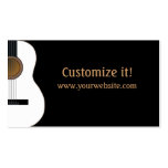 Customisable Guitar Music Business Card