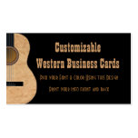 Customisable Guitar Music Business Card