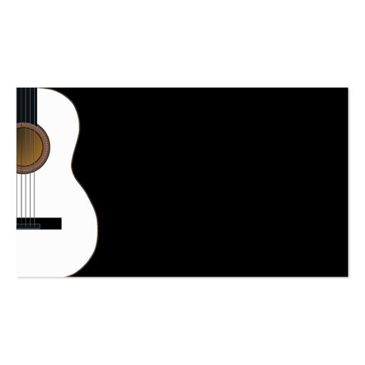 Customisable Guitar Music Business Card