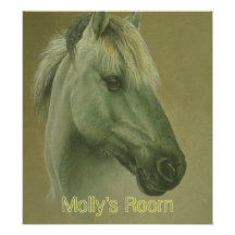 Customisable Horse Art Poster Photo Print