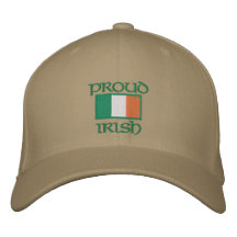 Customisable Irish Flag Hats Embroidered Hat