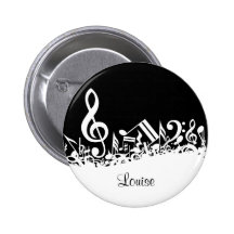 Customisable Jumbled Musical Notes Button