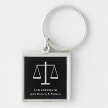 Customisable Keychain with Scales of Justice