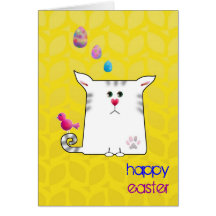 Customisable: Little Alfie Easter yellow Greeting Cards