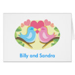 Customisable Love Birds Cards