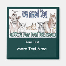 Customisable Magnets-Pet Rescue