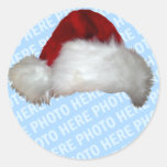 Customisable Photo Template Christmas Seals stickers