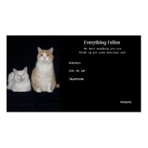 Customisable Pretty Cats Business Cards
