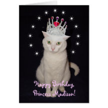 Customisable Princess Birthday Card