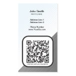 Customisable QR code marketing piece business cards