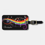Customisable Rainbow White Music Notes
