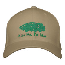 Customisable St. Patrick's Day Shamrock Hat Embroidered Hats