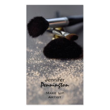 Customisable stylish make up artist business card