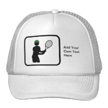 Customisable Tennis Player Logo Trucker Hats