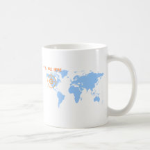 Customisable You Are Here Mug