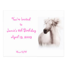 Customise Horse Party Invitations and Cards Postcards