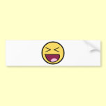 Customise Your Own: Awesome Laugh Smiley Face bumper stickers